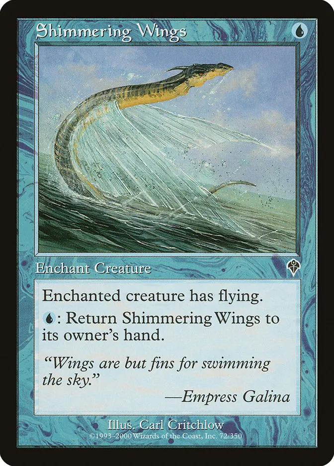 2000 Invasion Shimmering Wings common #72 common card image