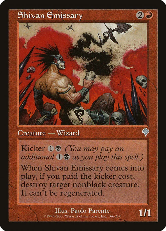 2000 Invasion Shivan Emissary uncommon #166 uncommon card image