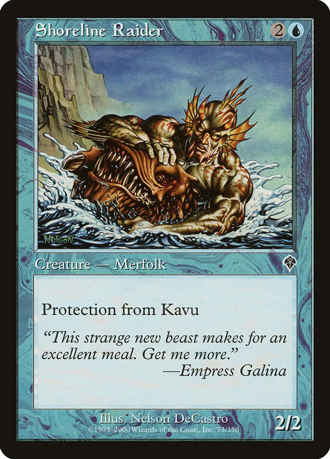 2000 Invasion Shoreline Raider common #73 common card image