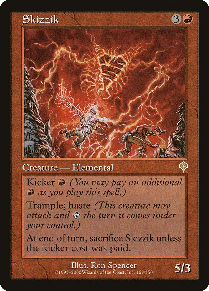 2000 Invasion Skizzik rare #169 rare card image