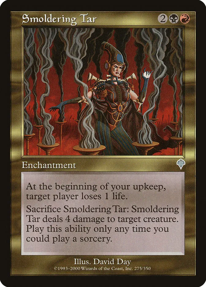 2000 Invasion Smoldering Tar uncommon #275 uncommon card image