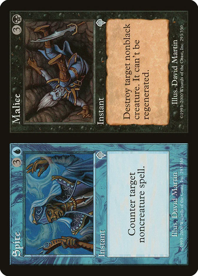 2000 Invasion Spite // Malice uncommon #293 uncommon card image