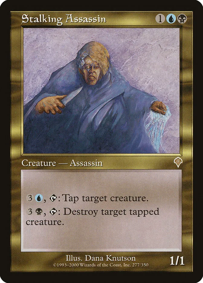 2000 Invasion Stalking Assassin rare #277 rare card image