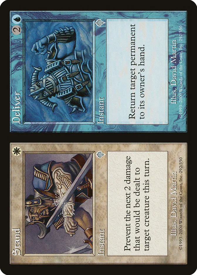 2000 Invasion Stand // Deliver uncommon #292 uncommon card image