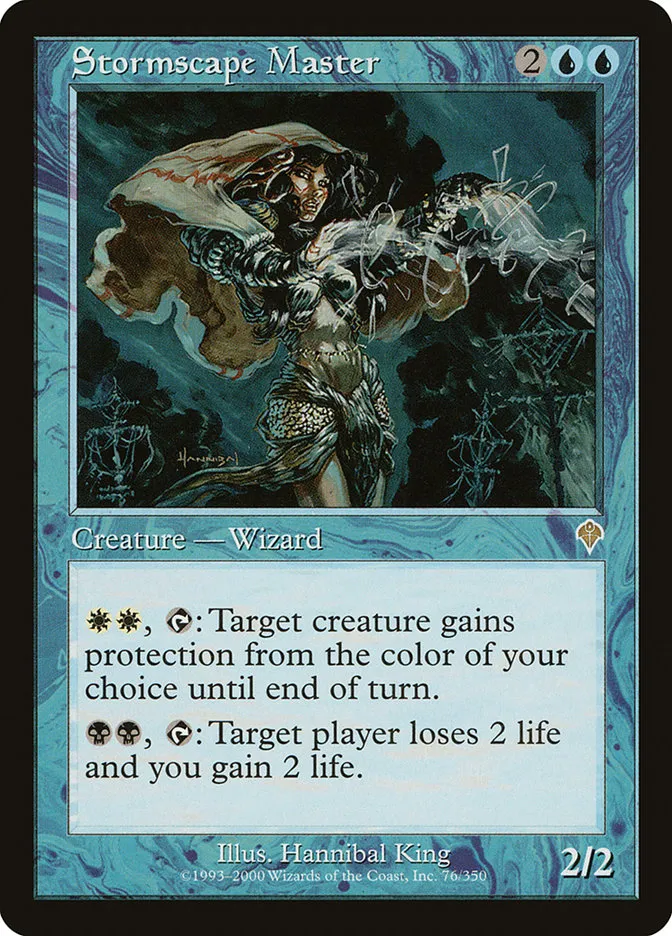 2000 Invasion Stormscape Master rare #76 rare card image