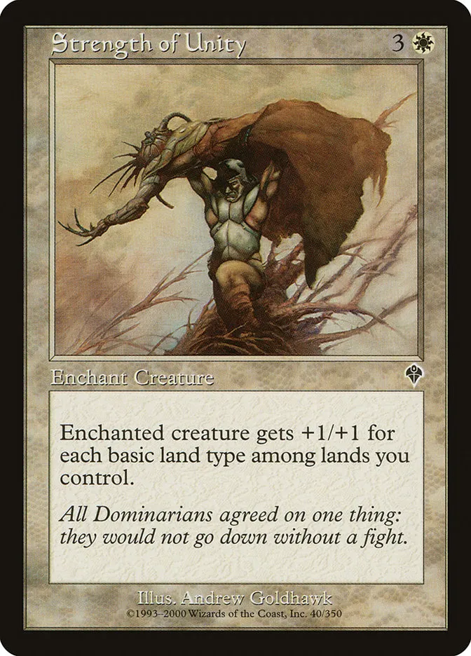 2000 Invasion Strength of Unity common #40 common card image