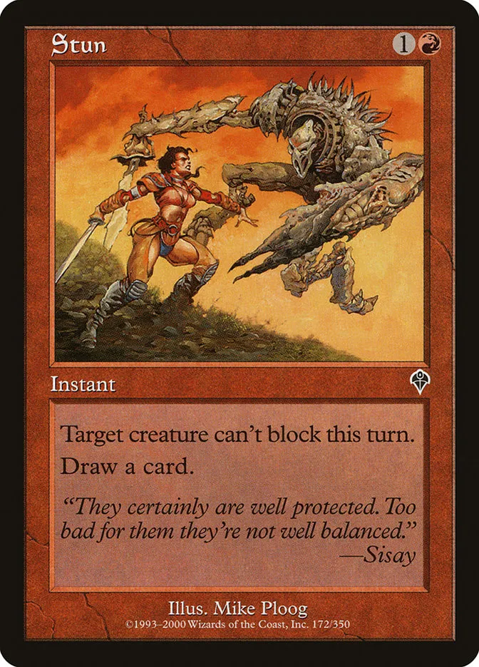 2000 Invasion Stun common #172 common card image