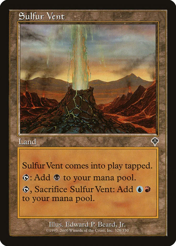 2000 Invasion Sulfur Vent common #328 common card image