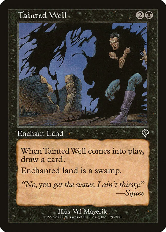 2000 Invasion Tainted Well common #126 common card image