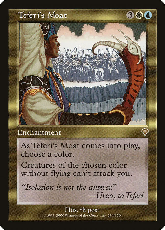 2000 Invasion Teferi's Moat rare #279 rare card image