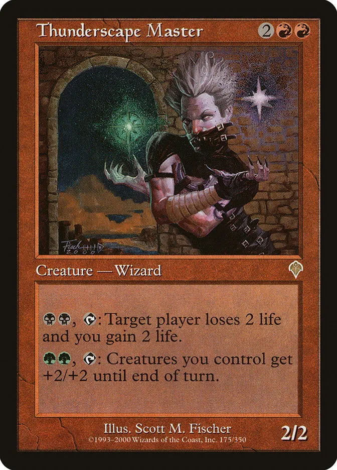 2000 Invasion Thunderscape Master rare #175 rare card image