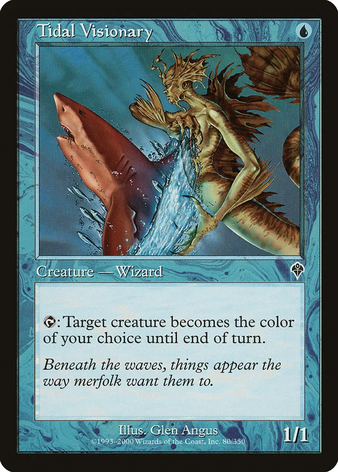 2000 Invasion Tidal Visionary common #80 common card image
