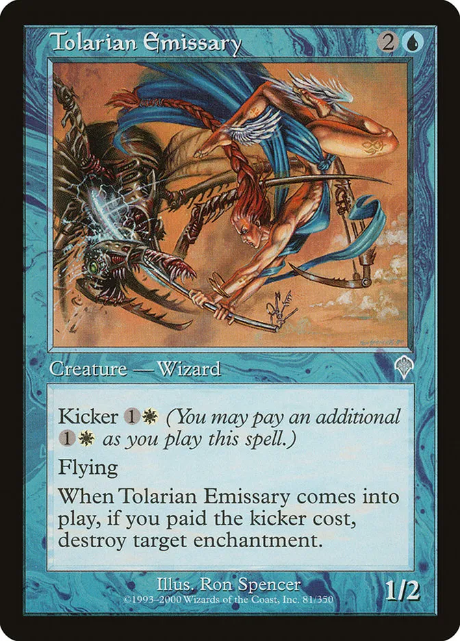 2000 Invasion Tolarian Emissary #81 uncommon card image