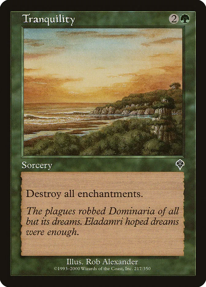 2000 Invasion Tranquility common #217 common card image