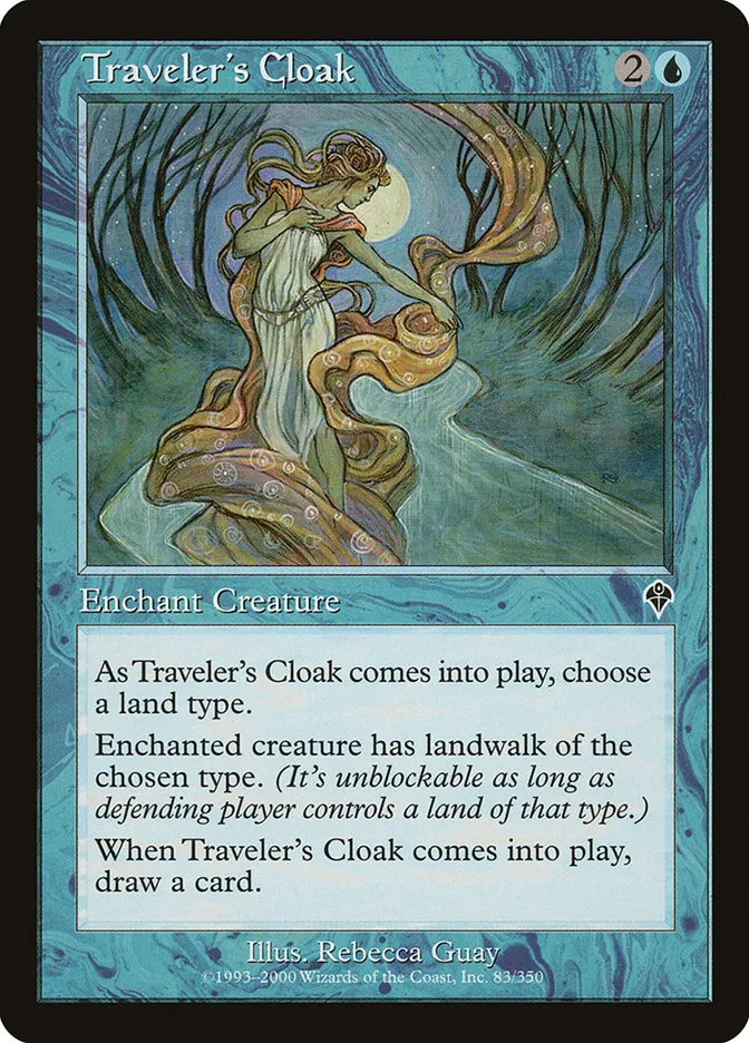 2000 Invasion Traveler's Cloak common #83 common card image