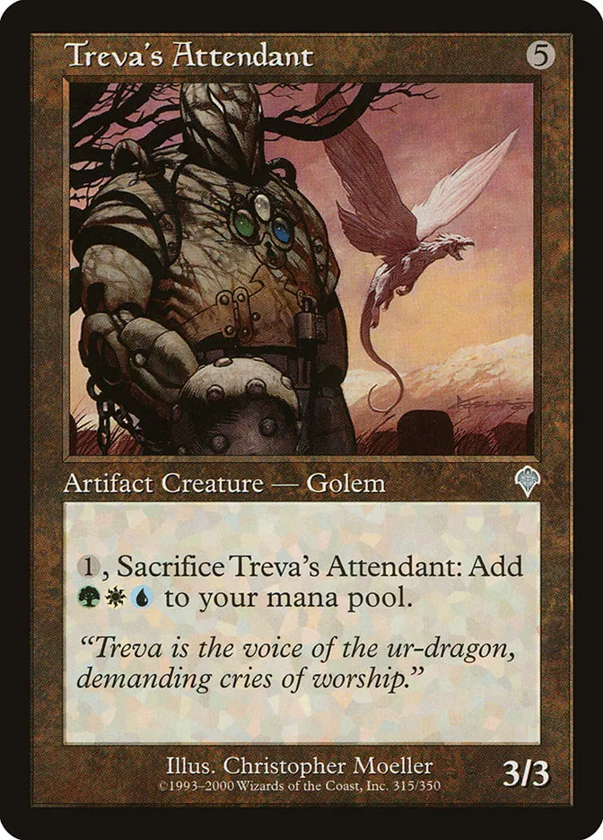 2000 Invasion Treva's Attendant uncommon #315 uncommon card image