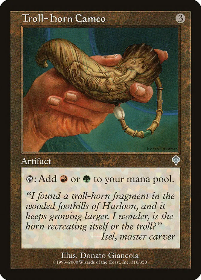 2000 Invasion Troll-Horn Cameo uncommon #316 uncommon card image