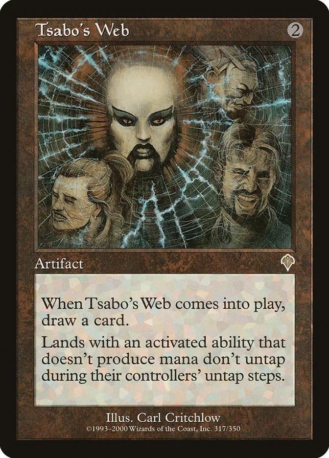 2000 Invasion Tsabo's Web [Foil] rare #317 rare card image
