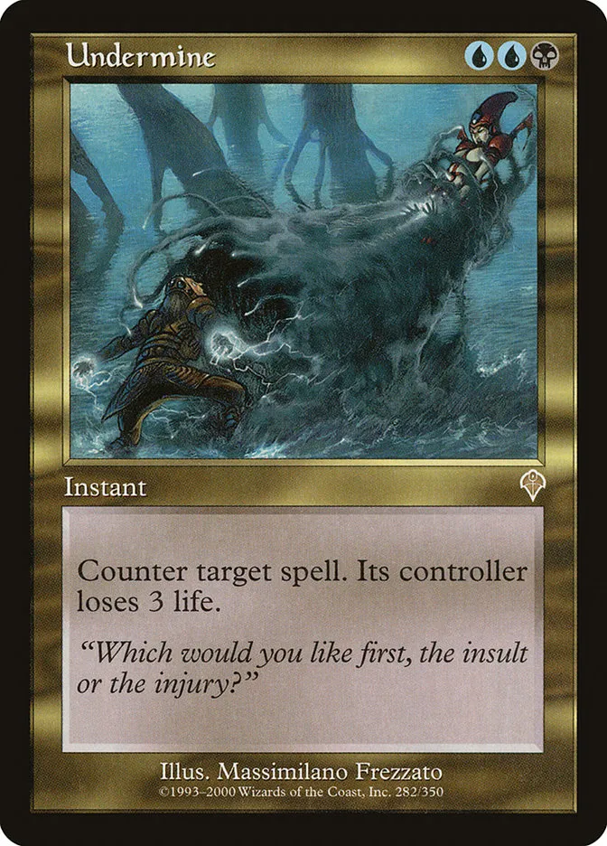 2000 Invasion Undermine #282 rare card image