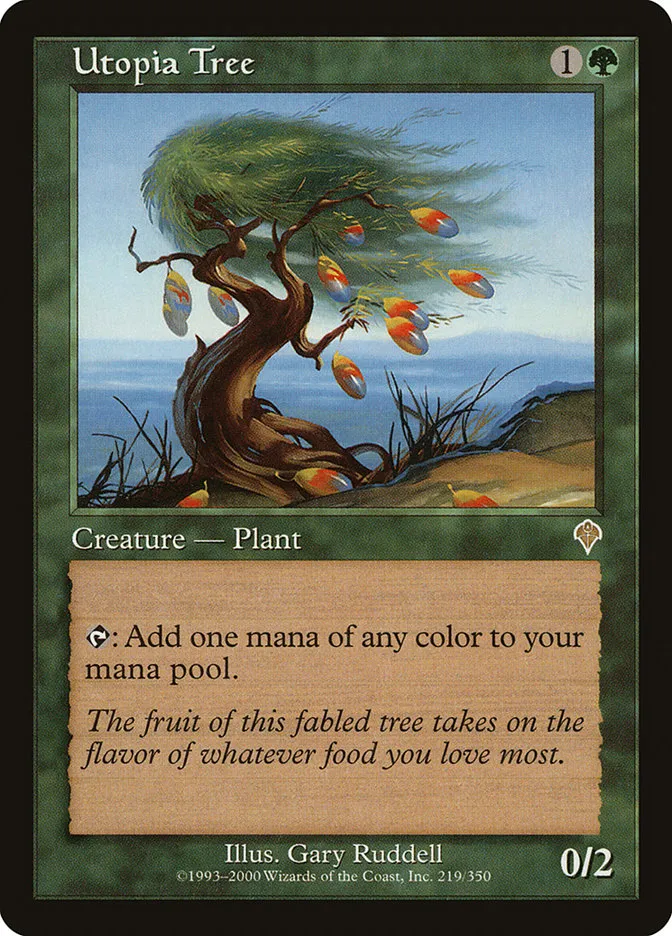 2000 Invasion Utopia Tree rare #219 rare card image