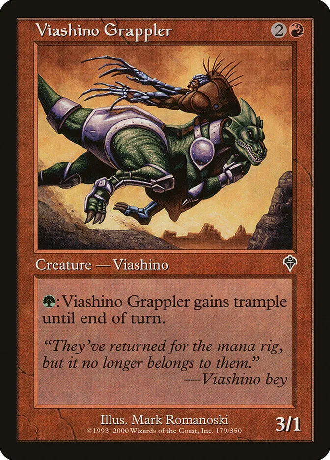 2000 Invasion Viashino Grappler common #179 common card image