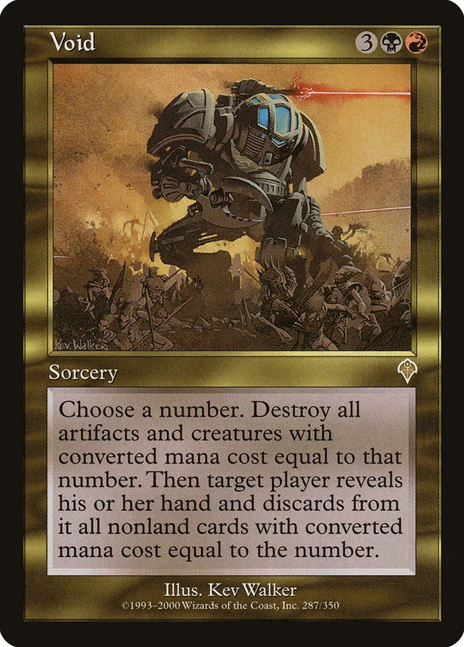 2000 Invasion Void rare #287 rare card image