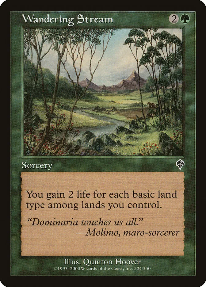 2000 Invasion Wandering Stream common #224 common card image