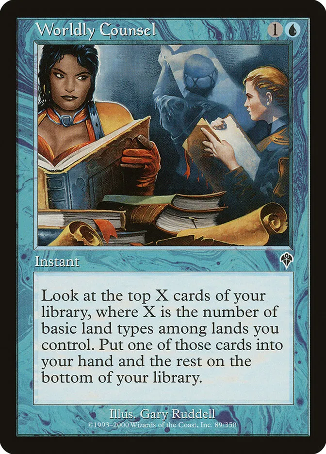 2000 Invasion Worldly Counsel common #89 common card image