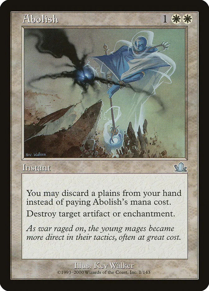 2000 Prophecy Abolish uncommon #1 uncommon card image