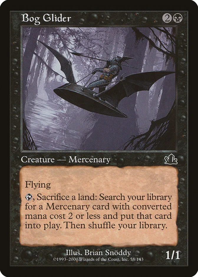 2000 Prophecy Bog Glider common #58 common card image