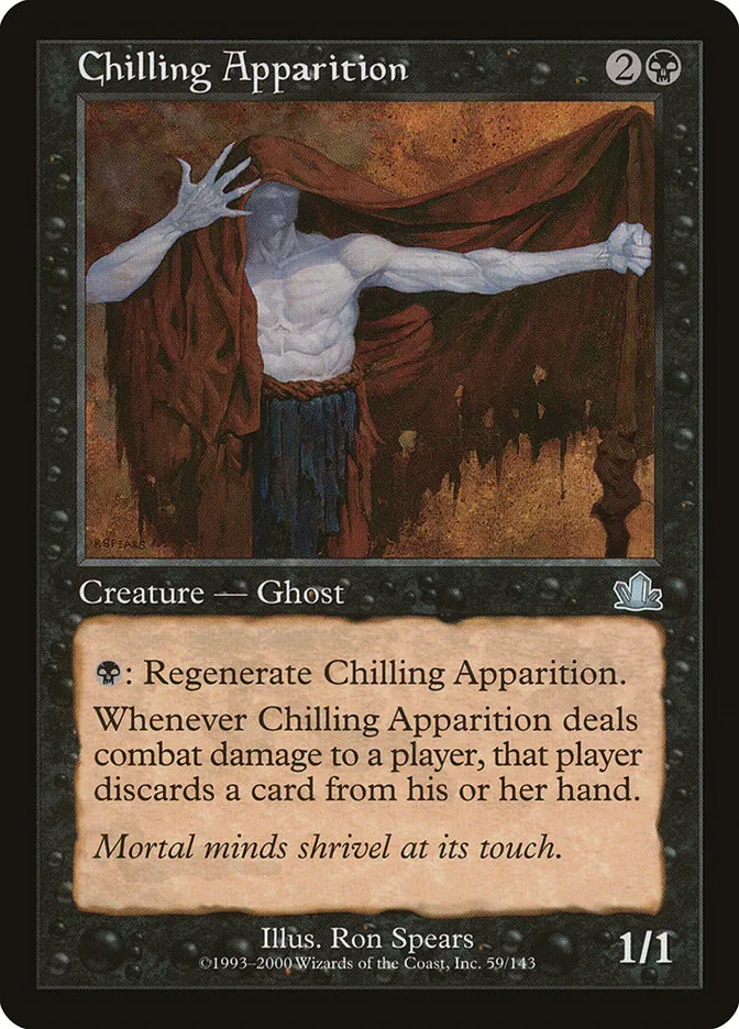 2000 Prophecy Chilling Apparition uncommon #59 uncommon card image