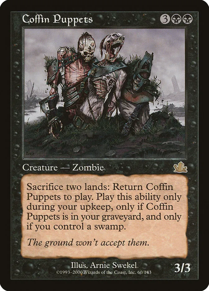 2000 Prophecy Coffin Puppets #60 rare card image