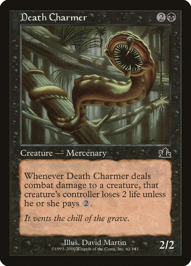 2000 Prophecy Death Charmer common #61 common card image