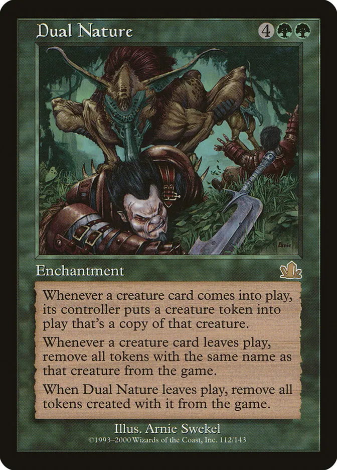 2000 Prophecy Dual Nature rare #112 rare card image