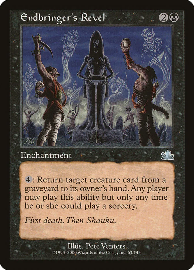 2000 Prophecy Endbringer's Revel uncommon #63 uncommon card image