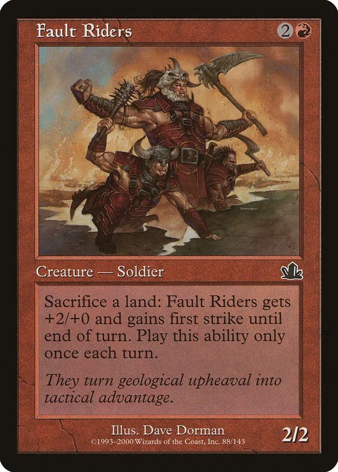2000 Prophecy Fault Riders common #88 common card image