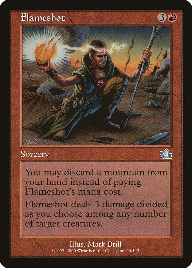 2000 Prophecy Flameshot uncommon #90 uncommon card image
