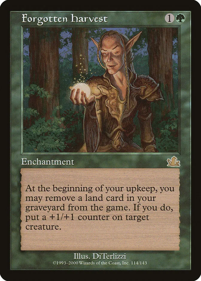 2000 Prophecy Forgotten Harvest rare #114 rare card image