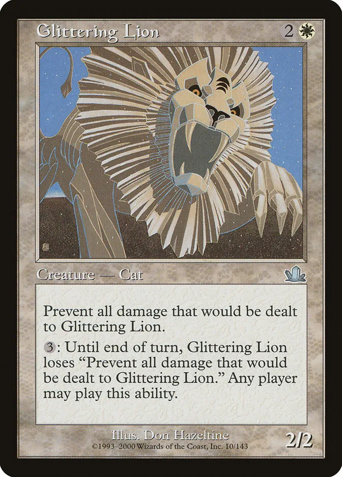 2000 Prophecy Glittering Lion uncommon #10 uncommon card image