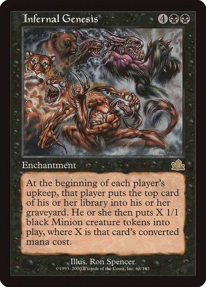 2000 Prophecy Infernal Genesis #68 rare card image