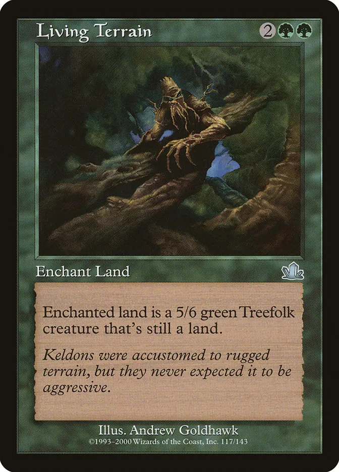 2000 Prophecy Living Terrain uncommon #117 uncommon card image
