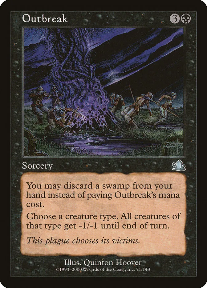 2000 Prophecy Outbreak uncommon #71 uncommon card image