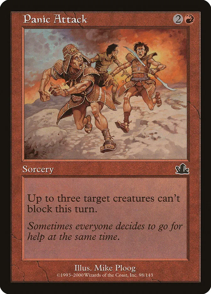 2000 Prophecy Panic Attack common #98 common card image