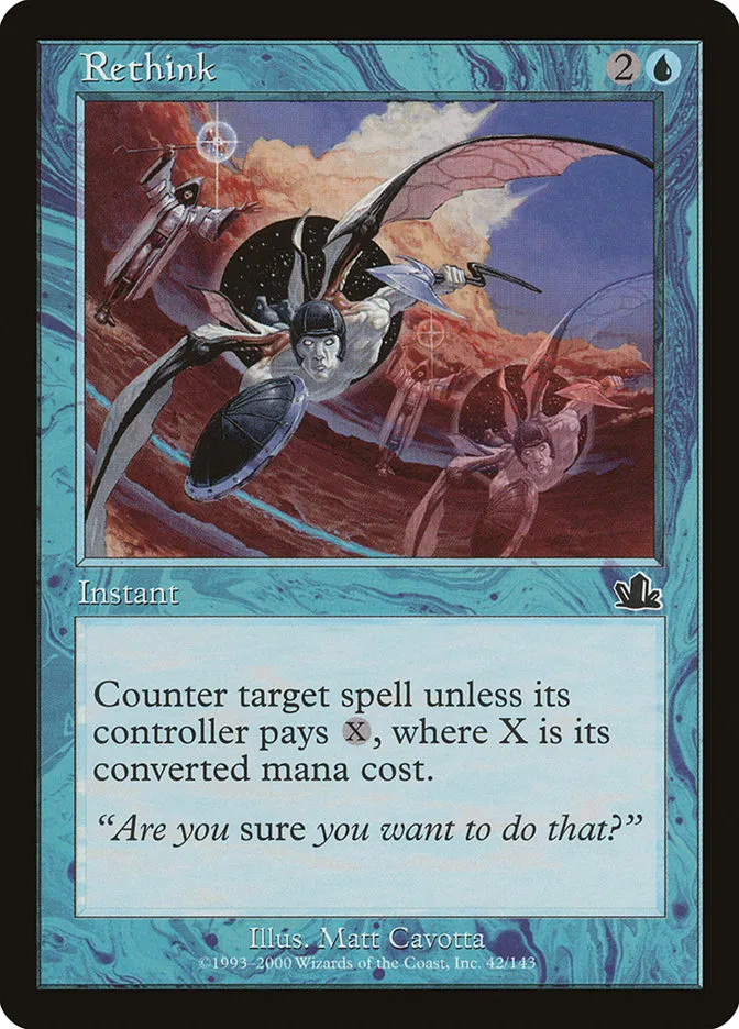 2000 Prophecy Rethink common #42 common card image