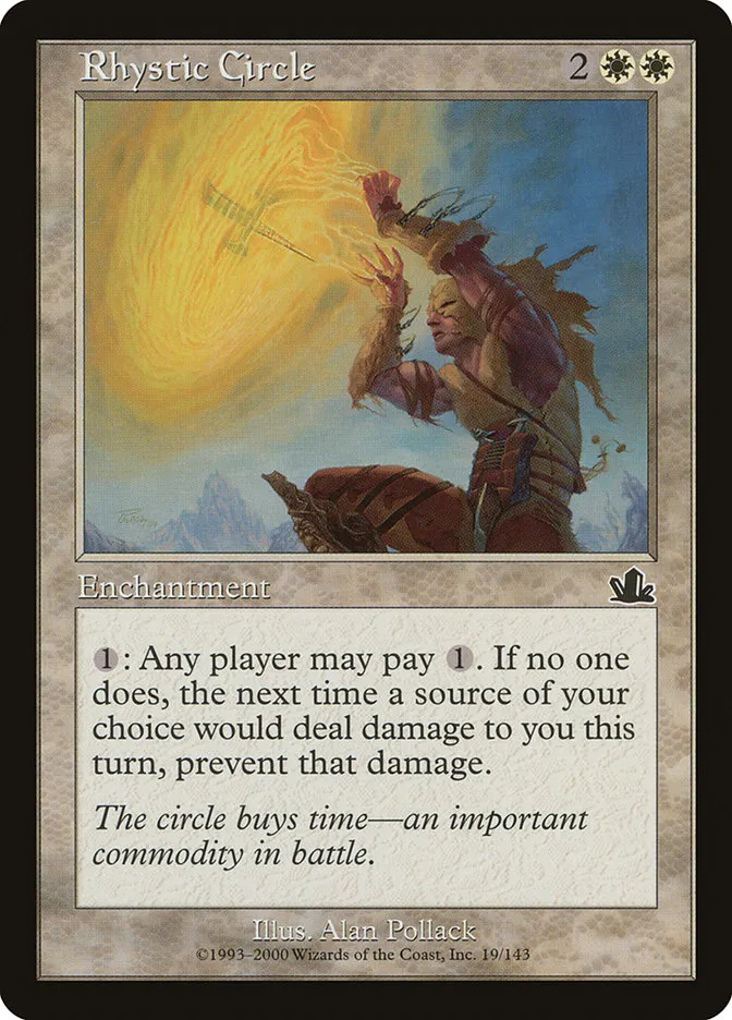 2000 Prophecy Rhystic Circle common #19 common card image
