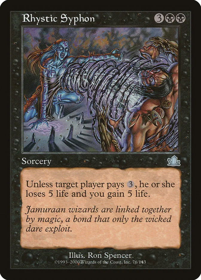 2000 Prophecy Rhystic Syphon uncommon #76 uncommon card image
