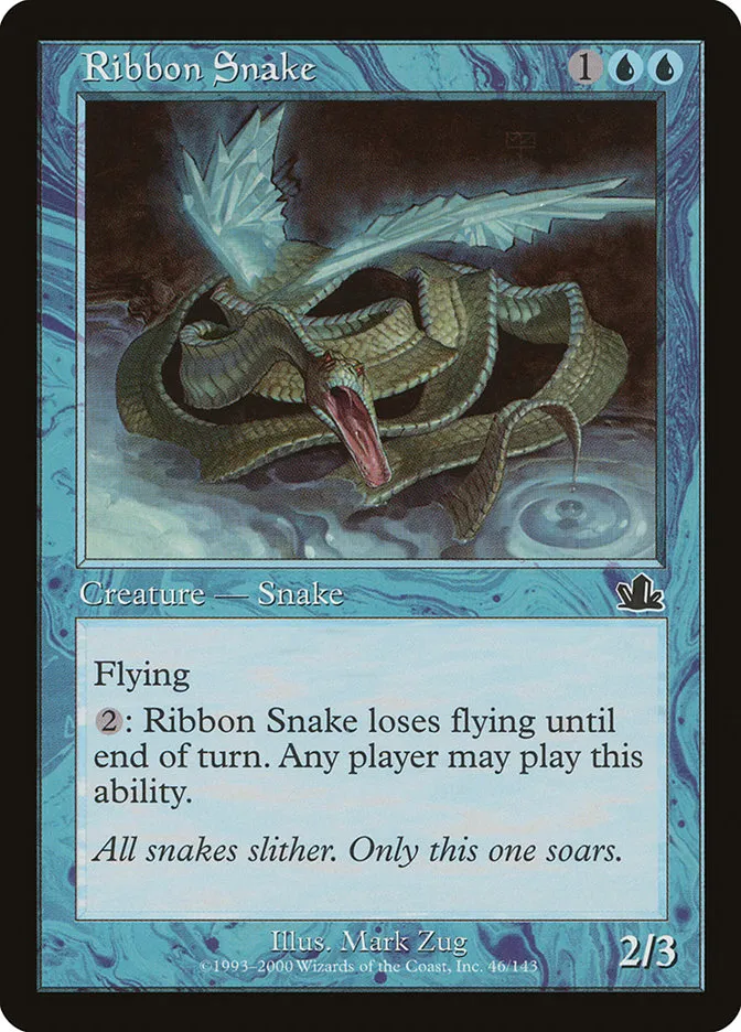 2000 Prophecy Ribbon Snake common #46 common card image