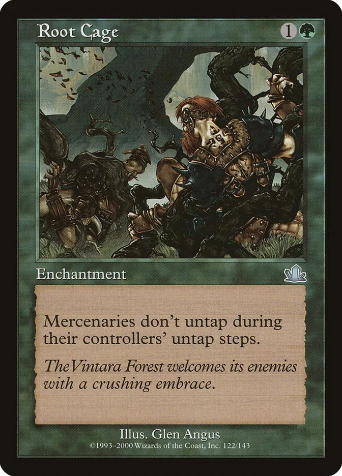 2000 Prophecy Root Cage uncommon #122 uncommon card image