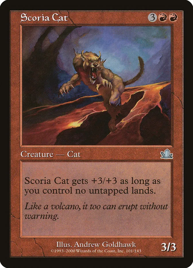 2000 Prophecy Scoria Cat uncommon #101 uncommon card image