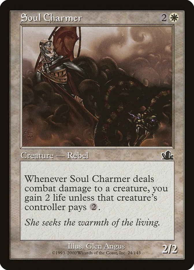 2000 Prophecy Soul Charmer #24 common card image